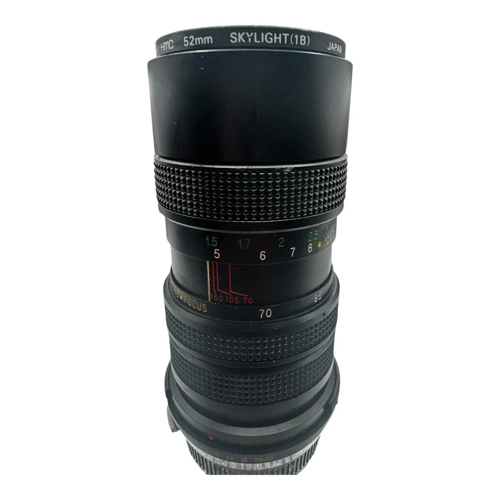 Vivitar 70mm-150mm‎ 1:3.8 Macro Focusing Zoom Auto Zoom. No. 22904522 52MM
